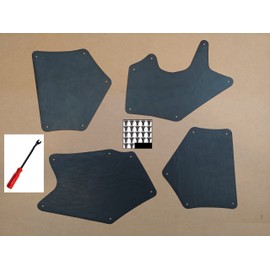 Splash Seals for 2007-2024 Tundra & Sequoia Set of Four with Clips & Tool (Fender Liners, Aprons, Shields, Splash Guards, Skirts, Guards, Seals, Splash Seals) U