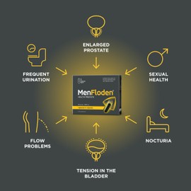 MenFloden – an Innovation for a Healthy Prostate. Powerful Liquid Formula with Triple Action. Cucurbita Pepo, Serenoa repens, Flowens®. 1 Capsule/Day. Laboratory Tested (20 Servings)