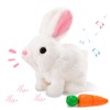 NHYDZSZ Bouncing Rabbit, Interactive Toy Rabbit with Sound Movements, Animated