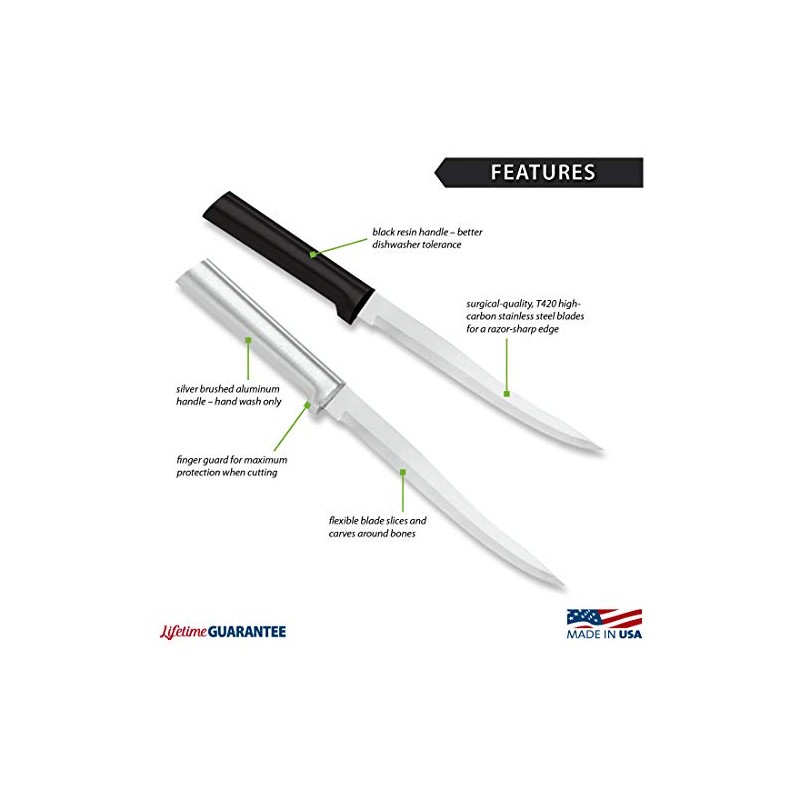 RADA Cutlery Carver Boning Knife (W208), 6.63" Stainless Steel Blade,
