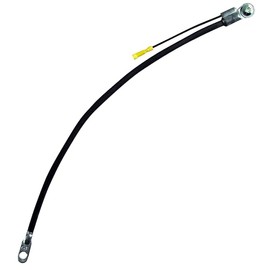 Sherco-Auto Black 20" 4 Gauge Side Terminal Battery Cable With Auxiliary Lead - Made in USA