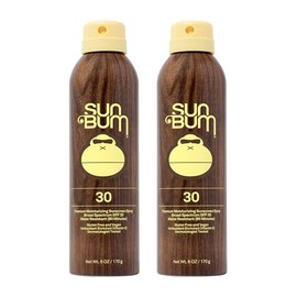 Sun Bum Sun Bum Original SPF 30 Sunscreen Body Spray | Broad Spectrum Moisturizing Sunblock with Vitamin E | Hawaii 104 Act Compliant (Octinoxate & Oxybenzone Free) | 2 Pack, 6 oz