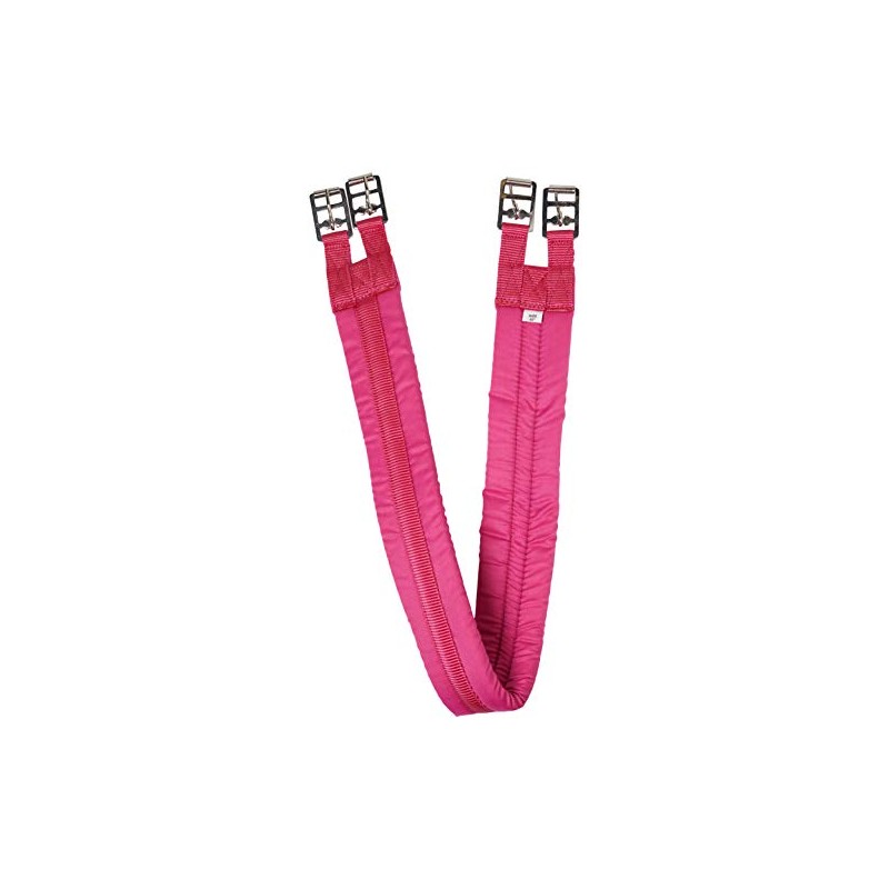 Rhinegold Cotton Padded Girth - 36" - Raspberry