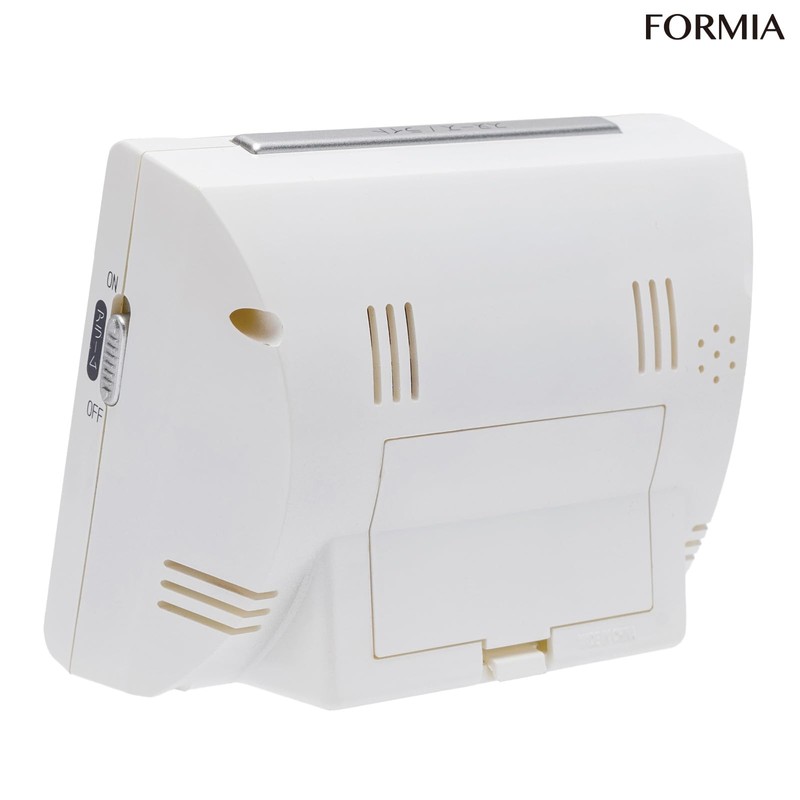 Formia HT-017WH Table Clock, Alarm Clock, Easy to Read Large
