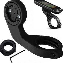 kwmobile Supporto Manubrio Compatibile con Garmin Edge Staffa - Attacco MTB Bici - Adatto a GPS Ciclocomputer e Modelli Universali - Accessori Ciclismo