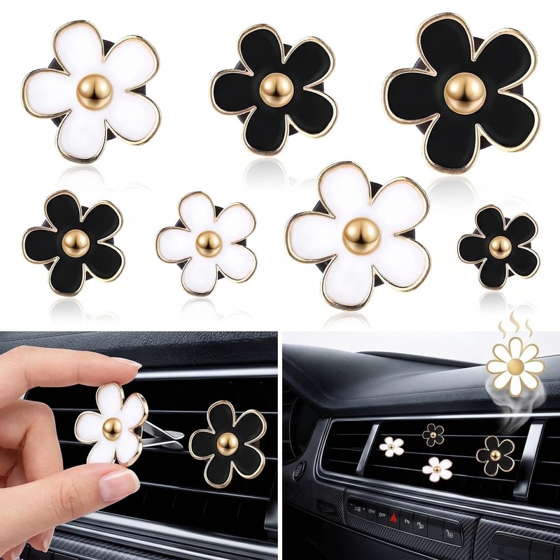 Diffusore per Auto 8 Pezzi Clip Profumatore d'Aria con Compresse