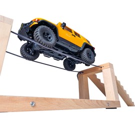 Tight Rope Drive Challenge RC Crawler Truck Stairs & Rope Bridge Obstacle 1/24 1/18 Scale RC Course Track（NO Truck Included）