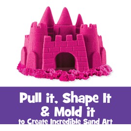Kinetic Sand The Original Moldable Sensory Play Sand, Pink, 2 Pounds
