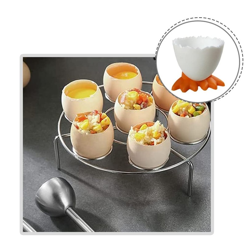 Egg Cups Cartoon Egg Holders Soft Hard Boiled Egg Cups