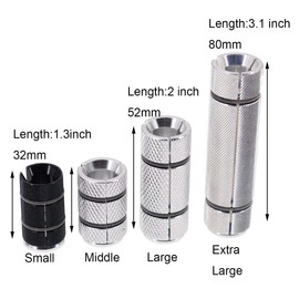 Neco Headset Expander Top Cap Star Nut Plug Bolt Stem Expanding Nut Bolt Carbon Fiber Cap Cover Long Large Size (Small Carbon Cap 1 inch)