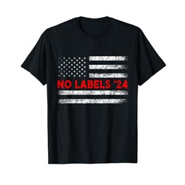 No Labels 2024 Presidential Election US Flag Vintage T-Shirt