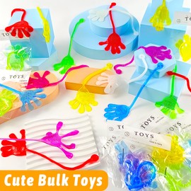 40PCS Sticky Hands for Kids Party Favor Goodie Bags Stuffers Pinata Fillers Classroom Students Prizes Stretchy Treasure Box Toys Preschool Kindergarten Graduation School for Boys Girls Bulk Gifts