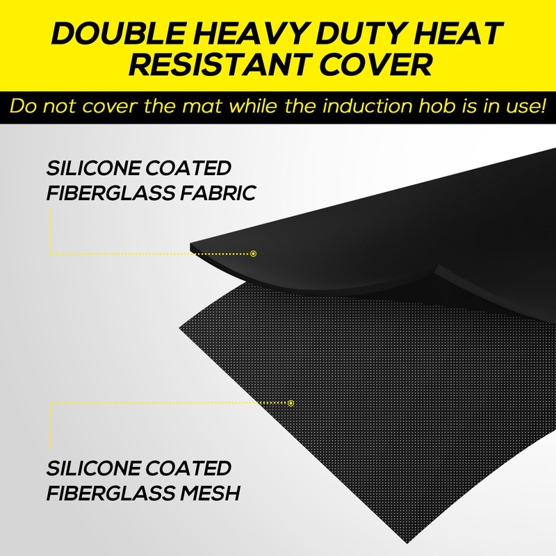 FLASLD Fireproof Electric Stove Top Cover, Heavy Duty Double 29.5×21