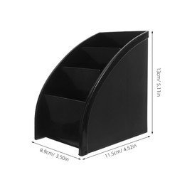 Alipis Soporte para Control Remoto Soporte para Control Remoto De TV De Escritorio con 3 Compartimentos Organizador De Mesa De Plástico para Control Remoto Teléfono Bolígrafo Pinceles De