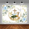 AIBIIN 7x5ft Mi Primera Comunión Backdrop Baptism Backdrop Decorations First