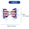 4th of July Hair Clips USA Flag Hair Bows Alligator