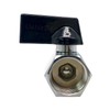 Uenede 2PCS 1/2 Inch NPT Chrome Plated Brass Mini Ball