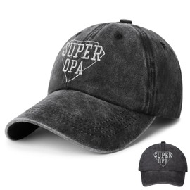 Sugeru® Baseball Cap, Super Grandpa, Birthday Gift Man, Gift for Grandpa for Birthday Baseball Cap with Pattern, Baseball Cap Men, Super Grandpa