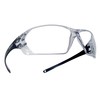 Bollé Safety 40057, Prism Safety Glasses anti-scratch/anti-fog, translucent frame, Clear Lenses