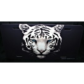 DIGIART INTERNATIONAL TIGER METAL CAR NOVELTY LICENSE PLATE WILDLIFE BIG CAT ANIMAL LOVE FRIEND TAG