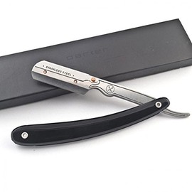 Parker Black 33R Straight Edge Razor Requires Replaceable Blade