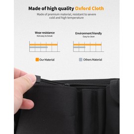 Hoolcar Front Door Storage Pockets, Door Side Organizer Bag Door Net Pocket Replacement Compatible with Jeep Wrangler JL JLU & Gladiator JT 2018-2025, Interior Storage Expansion Accessories, 2PCs