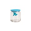 A di Alessi Gianni Glass Jar, Blue Lid, 70 cl,
