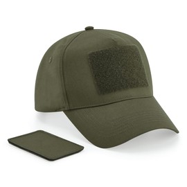 Beechfield B638 Removable Patch 5 Panel Cap - Military Green