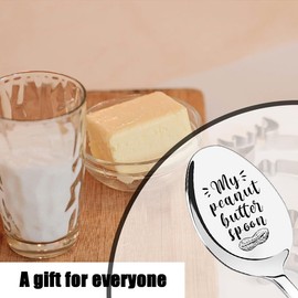 My Peanut Butter Spoon Gift for Women Men Dad Mom Birthday Christmas Gift for Peanut Butter Lovers Gift for Friends Sister Brother Gifts for Peanut Butter Lovers Peanut Butter Spoon