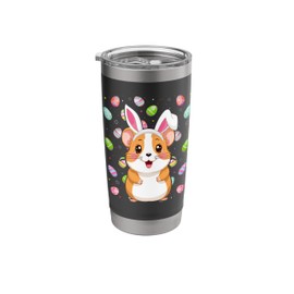 Hamster Happy Easter Egg Hunt Bunny Ear Hamster Easter Stainless Steel Insulated Tumbler