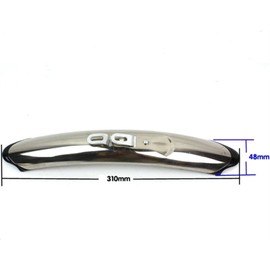 lfdhcn Bicycle Mudguard, Road Bike Mudguard 700C Vintage Bicycle Retro Bicycle Fixed Gear Bicycle Mudguard 700C Bicycle Accessories Silver Aluminium Alloy Bicycle Mudguard