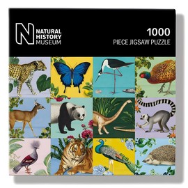 1000 Piece Jigsaw Puzzle - Wildlife of the World - Artistic Design from The Natural History Museum - Full Image Poster Included