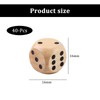 Pack of 40 Wooden Dice Game, 16 mm Standard Wooden