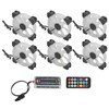 6pcs Computer Case Fan 120mm Ultra Quiet Adjustable Color RGB