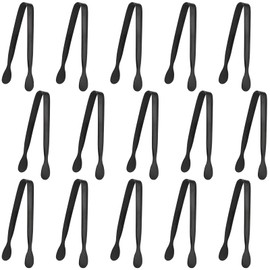 YIXNSW Pack of 15 Small Ice Tongs, Sugar Tongs, 11 cm Sugar Tongs Set, Stainless Steel Ice Tongs for Party, Bar, Ice Cream, Coffee, Kitchen,