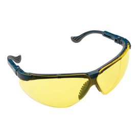 Honeywell 201112 XC Schutzbrille, HDL Gelb Sichtscheibe, Blau Rahmen, 1 Stück