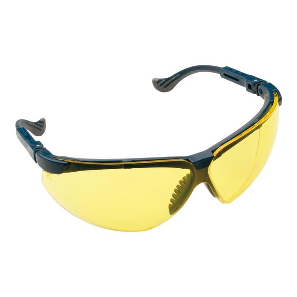 Honeywell 201112 XC Schutzbrille, HDL Gelb Sichtscheibe, Blau Rahmen, 1
