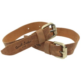 Gusti Leather handle leather - Tony R. picnic blanket brown leather