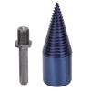 Wood Cone Punch High Speed Steel Blue Plated Hex Shank