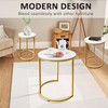 AT-VALY Nesting Tables Coffee Table Set of 3,Round Side Table
