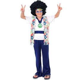 Wicked Costumes Boys Hippie Dude Fancy Dress Costume - X-Large (11-13 Years)
