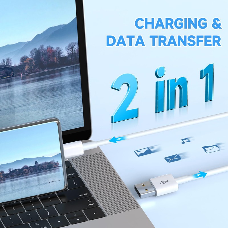 16.4ft/5M Long USB C Cable, Charging and Data Transfer, Durable