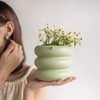 SANDYBAYTAS Ceramic Plant Pot Indoor, 4.5 Inch Flower Pot with