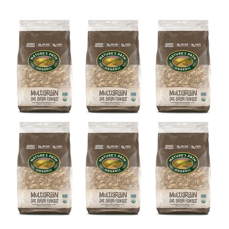 Nature's Path Organic Multigrain Oat Bran Flakes Cereal, 32 oz