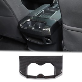 Aunginsy Car Rear Seat Central Armrest Cup Holder Cup Trim Frame Cover Compatible with Toyota Tundra/Sequoia 2022-2023 Car Back Center Console Water Cup Holder Decorative Sticker Interior Accessories