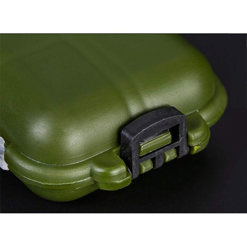 Toasis - Ganchos pequeños para Aparejos de Pesca, giratorios, Olive-1pcs
