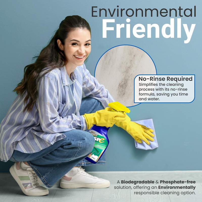 TSPE Cleaner Spray – 500ml Eco-Friendly No-Rinse Degreaser for Walls,