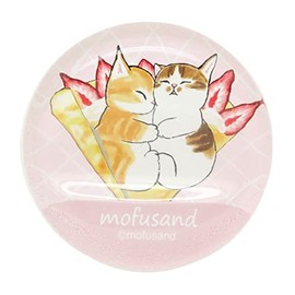 OSK HOG-1 mofusand Chopstick Rest Cutlery Rest Chopsticks Stand Chopsticks Pillow Round Pink Made in Japan