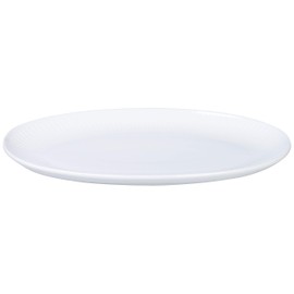 Royal Copenhagen 1016929 White Fluted Oval Dish Plate, 9.3 inches (23.5 cm), Wedding Gift, Gift