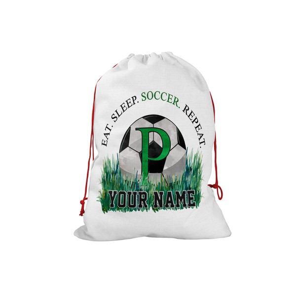 Bleu Reign Personalized Santa Sack Christmas Birthday Gift Wrap Bag
